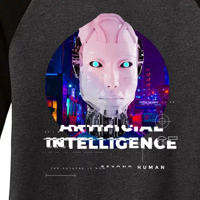 Artificial Intelligence Women's Tri-Blend 3/4-Sleeve Raglan Shirt