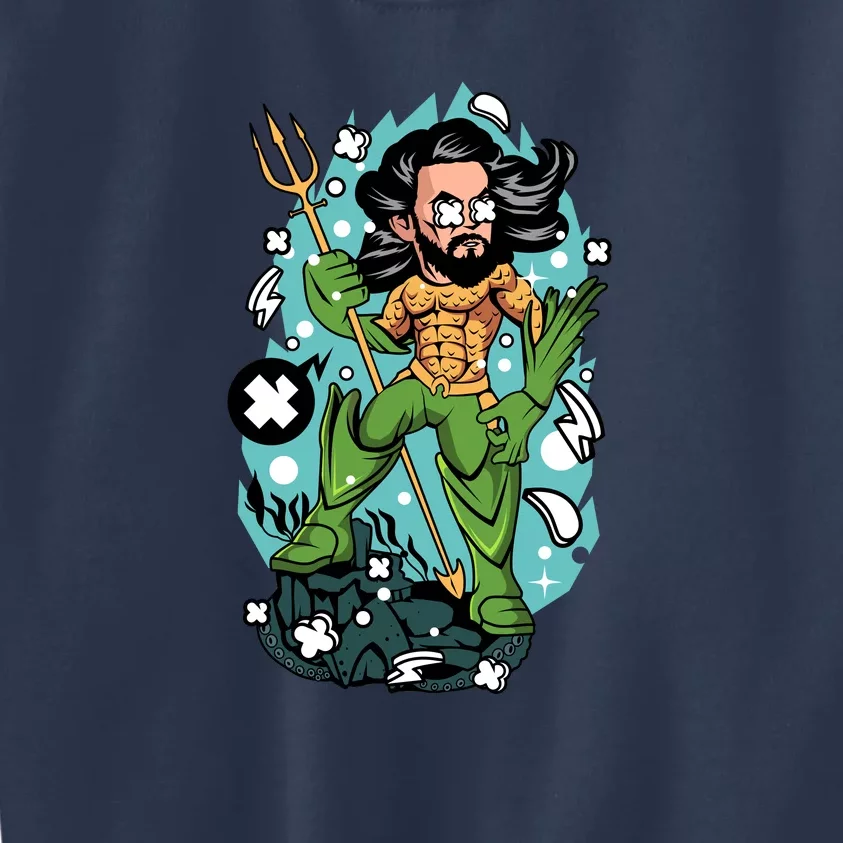 Aquaman Illustration Kids Sweatshirt