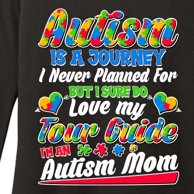 Autism Is A Journey I'm An Autism Mom Womens CVC Long Sleeve Shirt