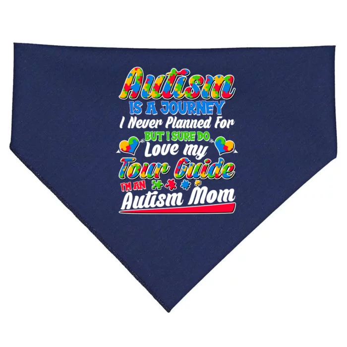 Autism Is A Journey I'm An Autism Mom USA-Made Doggie Bandana