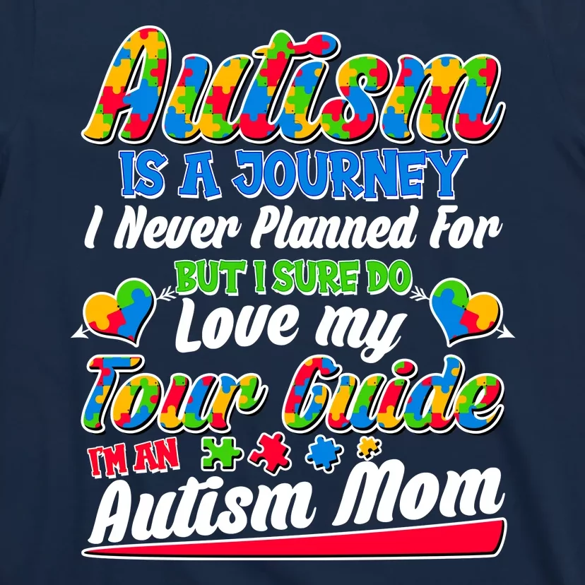 Autism Is A Journey I'm An Autism Mom T-Shirt