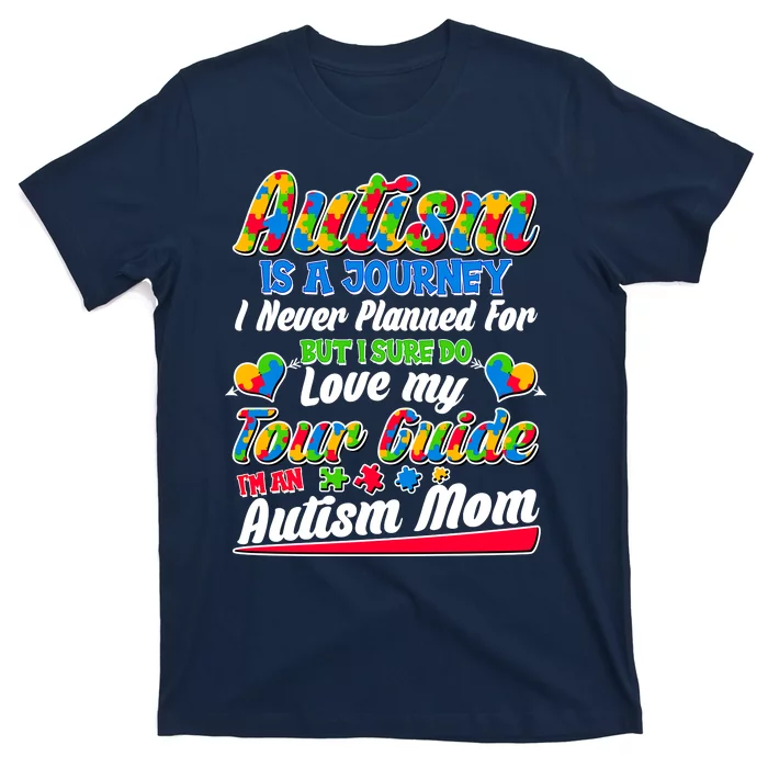 Autism Is A Journey I'm An Autism Mom T-Shirt