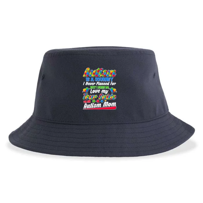 Autism Is A Journey I'm An Autism Mom Sustainable Bucket Hat