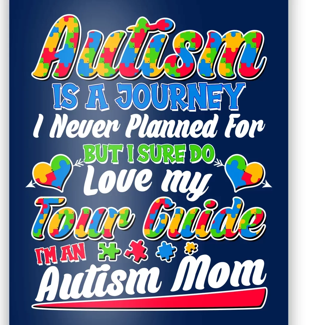 Autism Is A Journey I'm An Autism Mom Poster