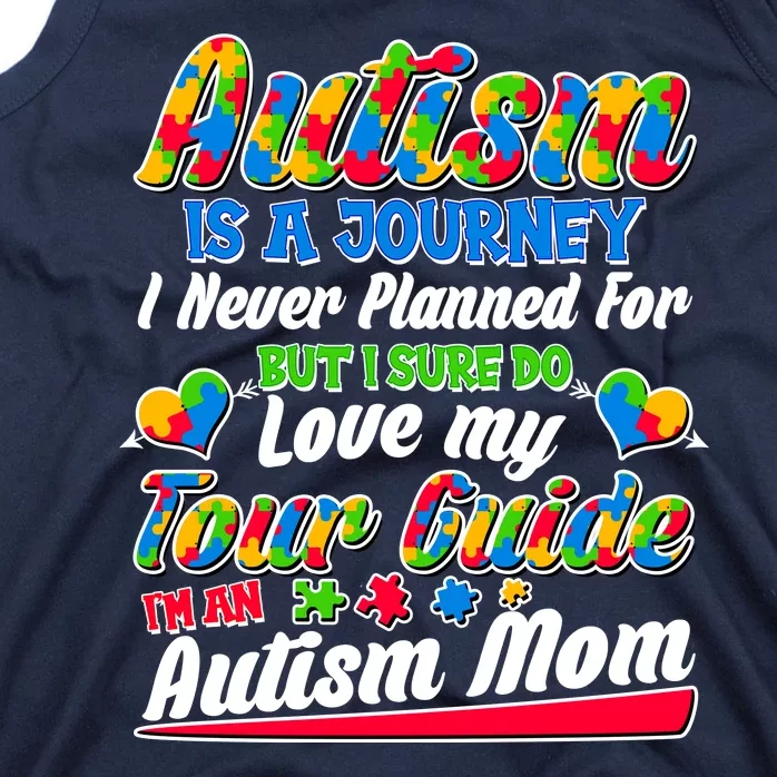 Autism Is A Journey I'm An Autism Mom Tank Top