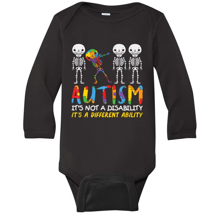 Austism Its A Different Ability Baby Long Sleeve Bodysuit