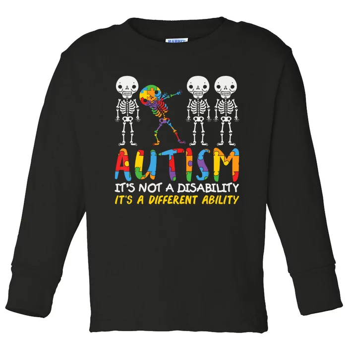 Austism Its A Different Ability Toddler Long Sleeve Shirt