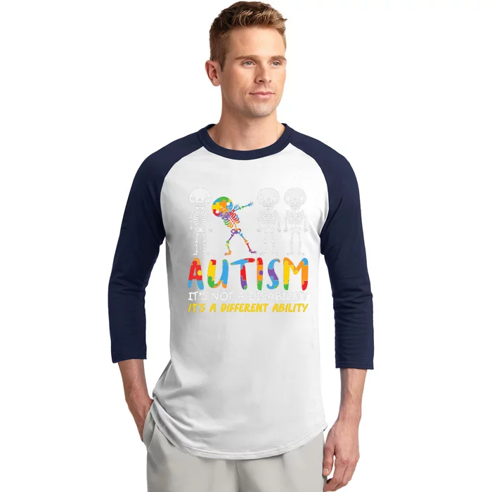 Austism Its A Different Ability Baseball Sleeve Shirt