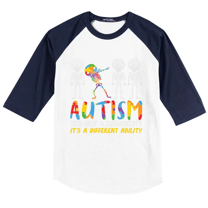 Austism Its A Different Ability Baseball Sleeve Shirt