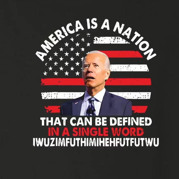 America Is A Nation That Can Be Defined In Single Word Biden Toddler Long Sleeve Shirt