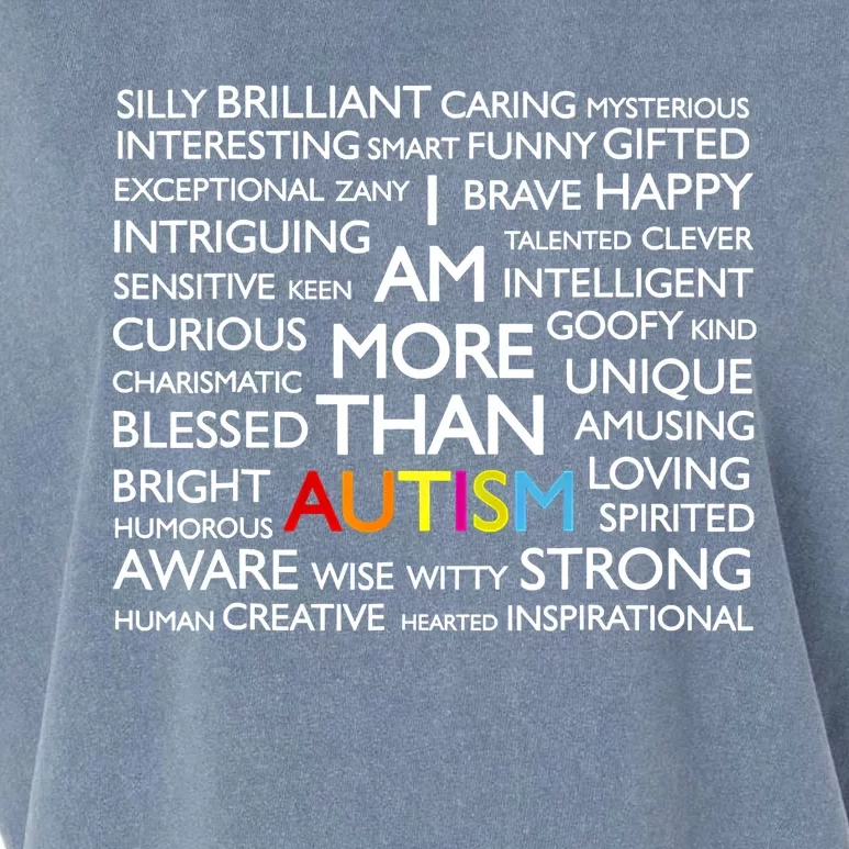 Autism I Am More Than Autism Funny Gift Garment-Dyed Women's Muscle Tee