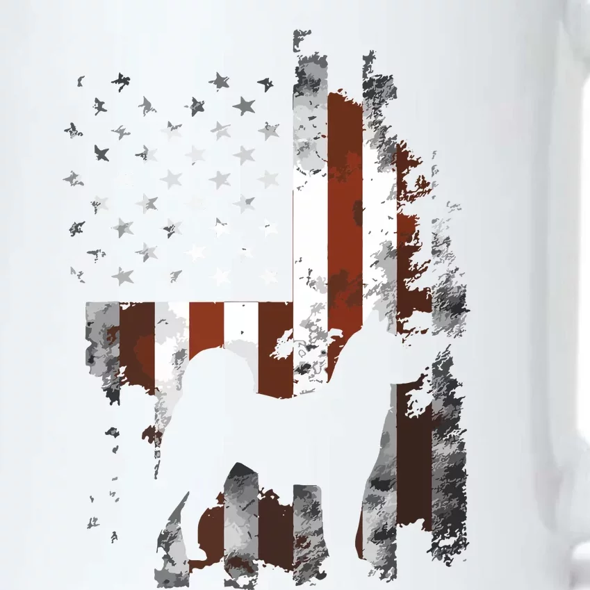 Akita Inu American Flag Patriotic 4th Of July T Black Color Changing Mug