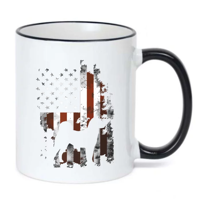 Akita Inu American Flag Patriotic 4th Of July T Black Color Changing Mug