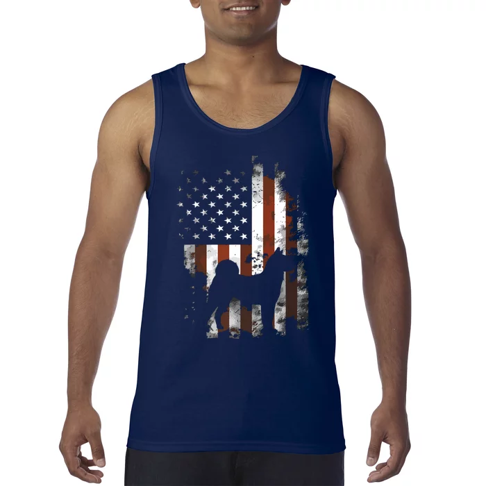 Akita Inu American Flag Patriotic 4th Of July T Tank Top