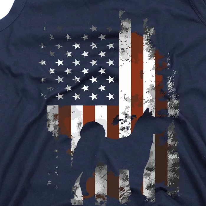 Akita Inu American Flag Patriotic 4th Of July T Tank Top