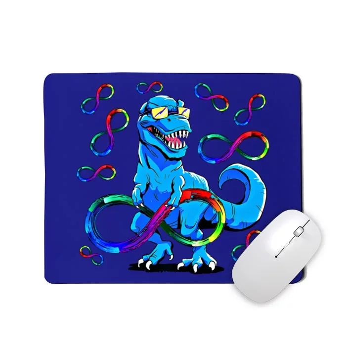 Autism Infinity Autism Trex Autism Dinosaur Gift Mousepad