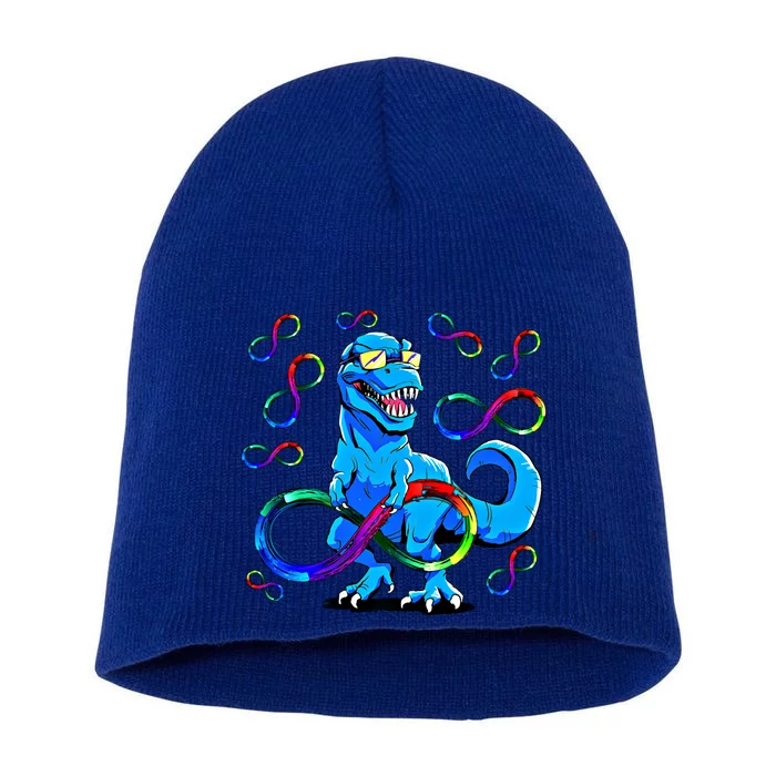 Autism Infinity Autism Trex Autism Dinosaur Gift Short Acrylic Beanie