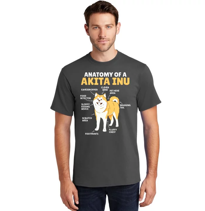 Akita Inu Anatomy Sweet Description Of A Akita Inu Tall T-Shirt