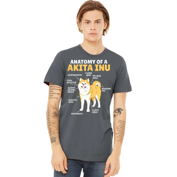 Akita Inu Anatomy Sweet Description Of A Akita Inu Premium T-Shirt