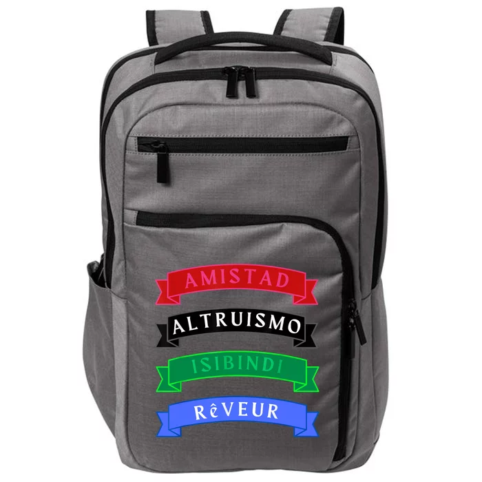 Amistad Isibindi Altruismo Reveur 4 Houses 1 Family Impact Tech Backpack