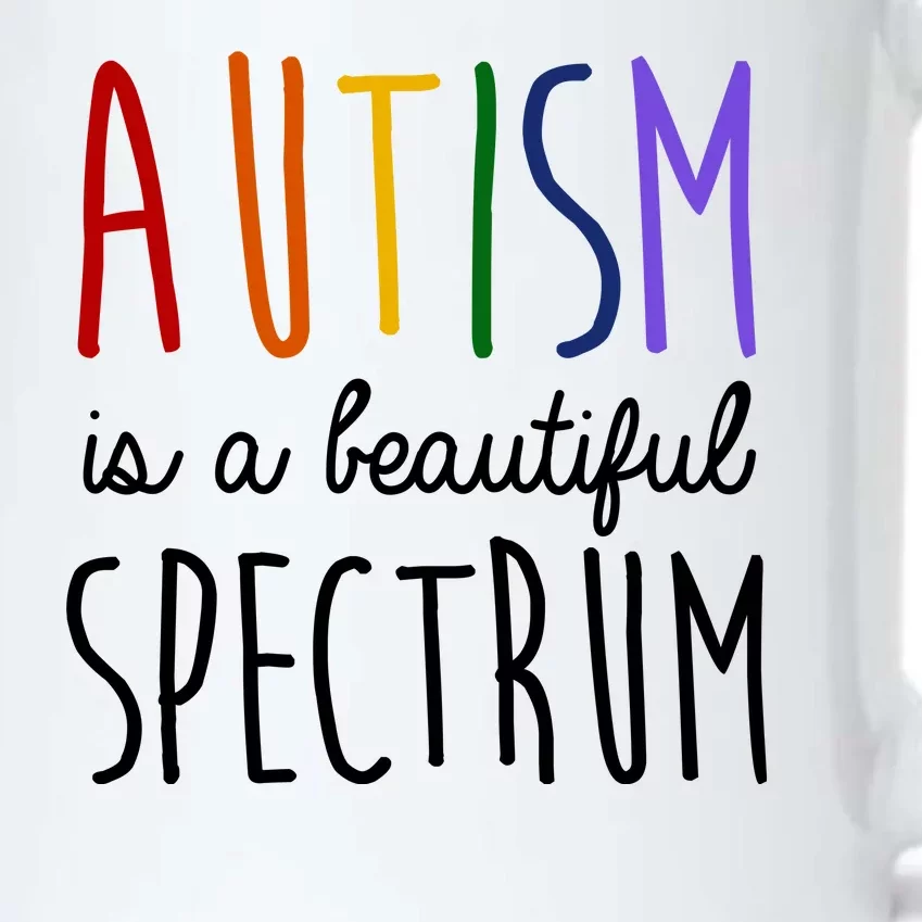 Autism Is A Beautiful Spectrum Awareness Black Color Changing Mug