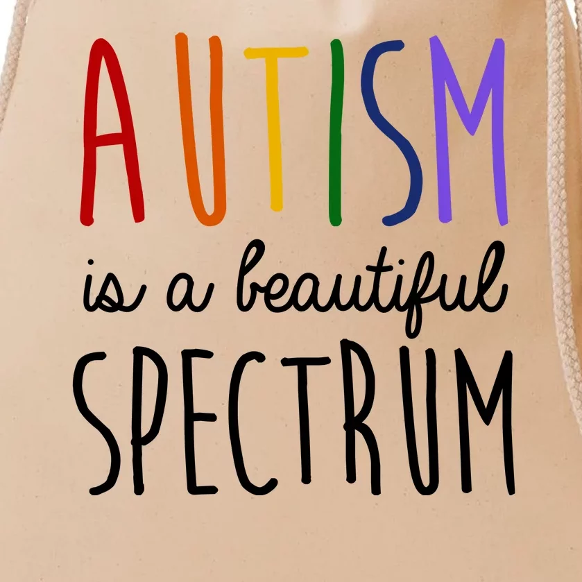 Autism Is A Beautiful Spectrum Awareness Drawstring Bag