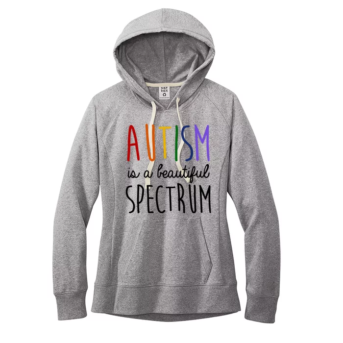 Autism Is A Beautiful Spectrum Awareness Women's Fleece Hoodie