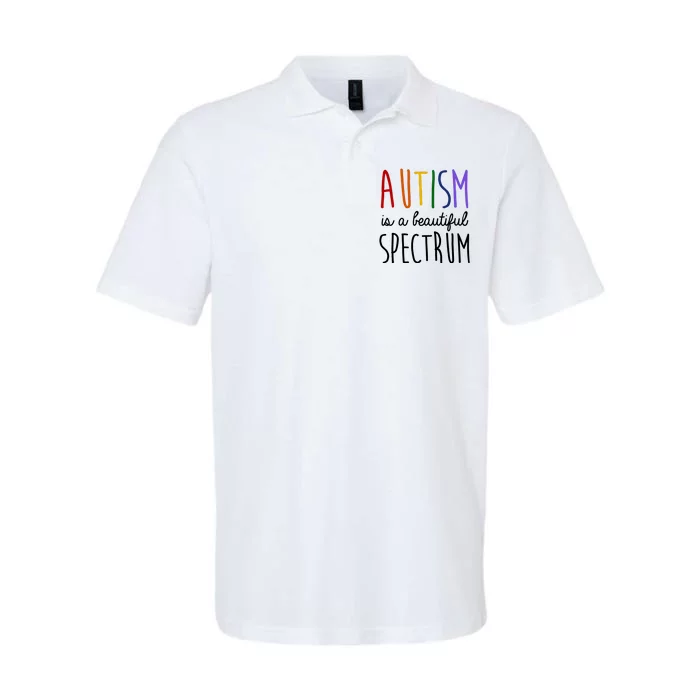 Autism Is A Beautiful Spectrum Awareness Softstyle Adult Sport Polo