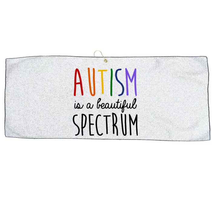 Autism Is A Beautiful Spectrum Awareness Large Microfiber Waffle Golf Towel