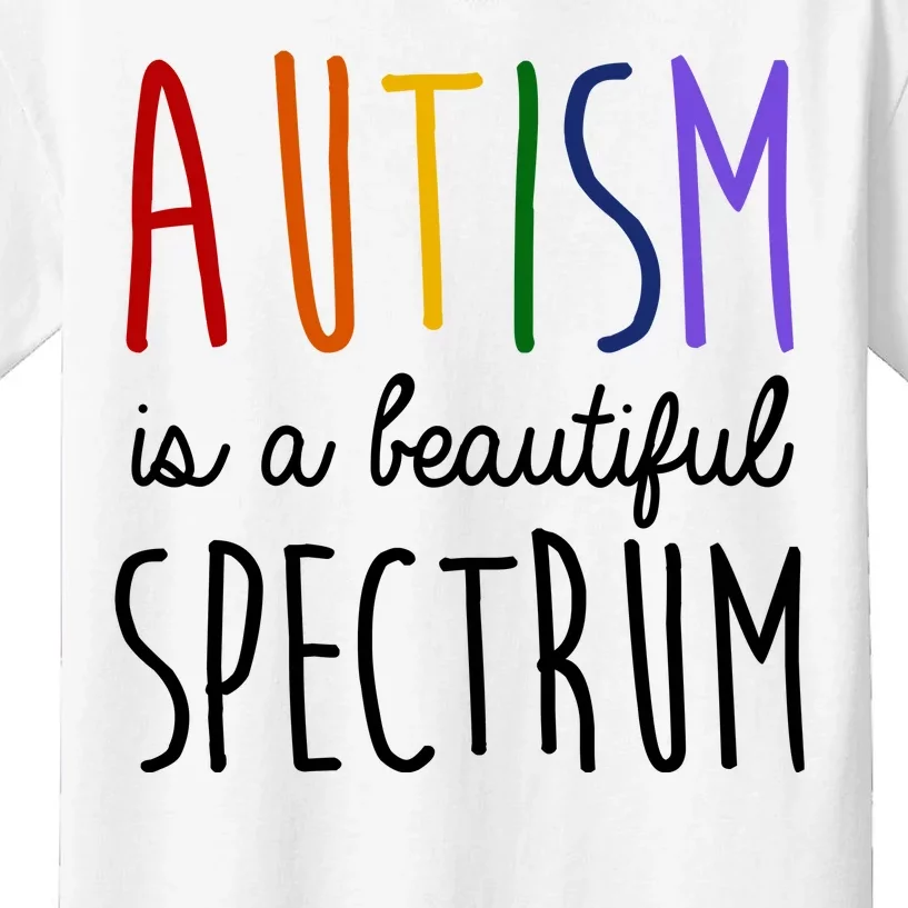 Autism Is A Beautiful Spectrum Awareness Kids T-Shirt