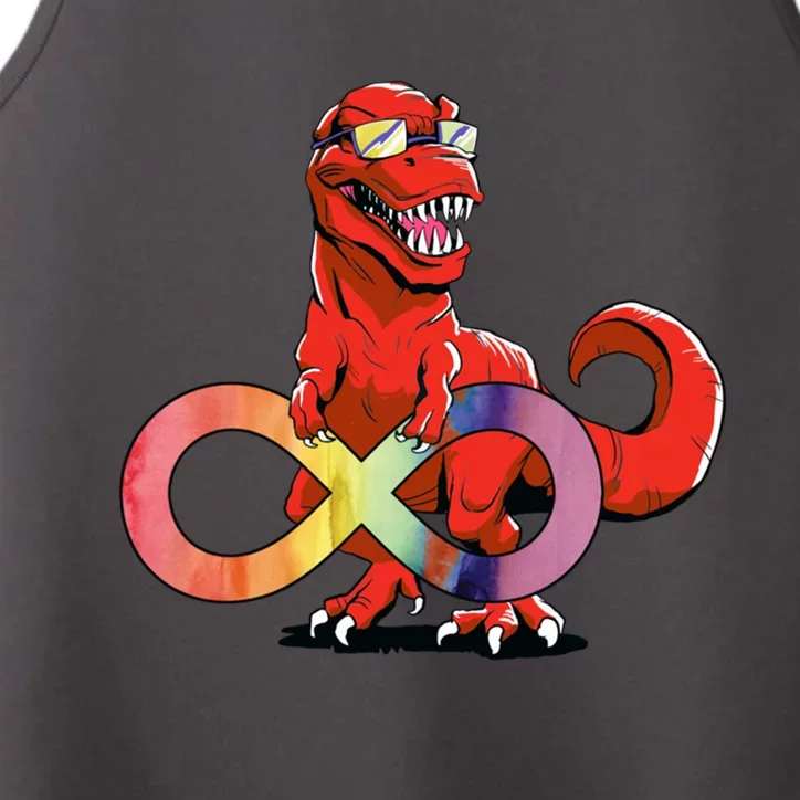 Autism Infinity Autism Trex Red Trex Gift Performance Tank