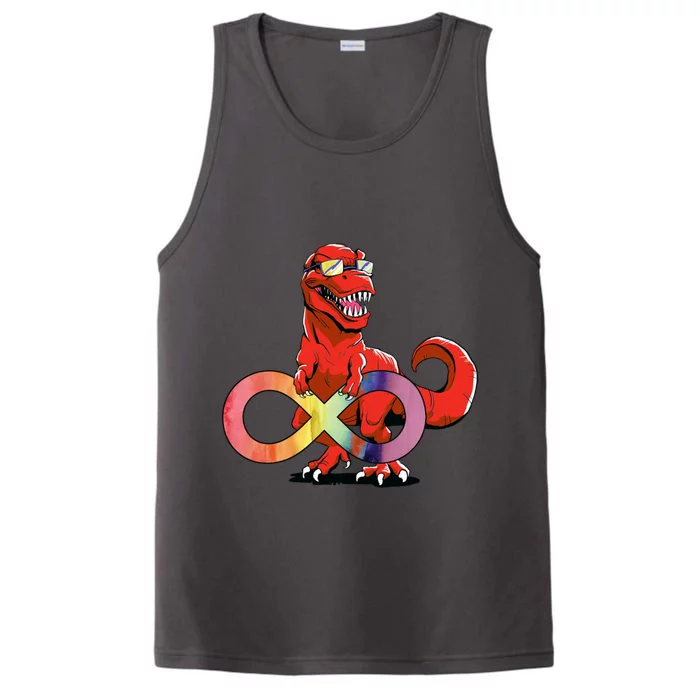 Autism Infinity Autism Trex Red Trex Gift Performance Tank