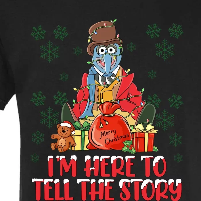 And I Am Here For The Food Muppet Xmas Lights Christmas Holiday Garment-Dyed Heavyweight T-Shirt