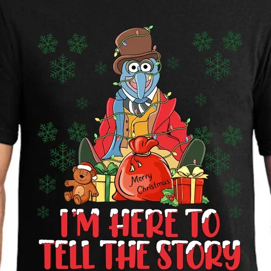 And I Am Here For The Food Muppet Xmas Lights Christmas Holiday Pajama Set