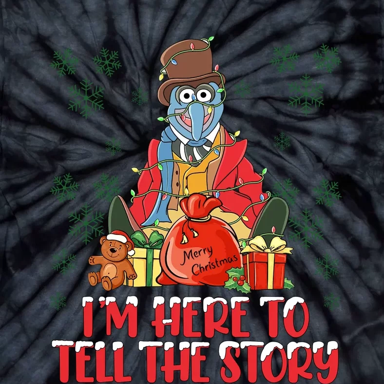 And I Am Here For The Food Muppet Xmas Lights Christmas Holiday Tie-Dye T-Shirt