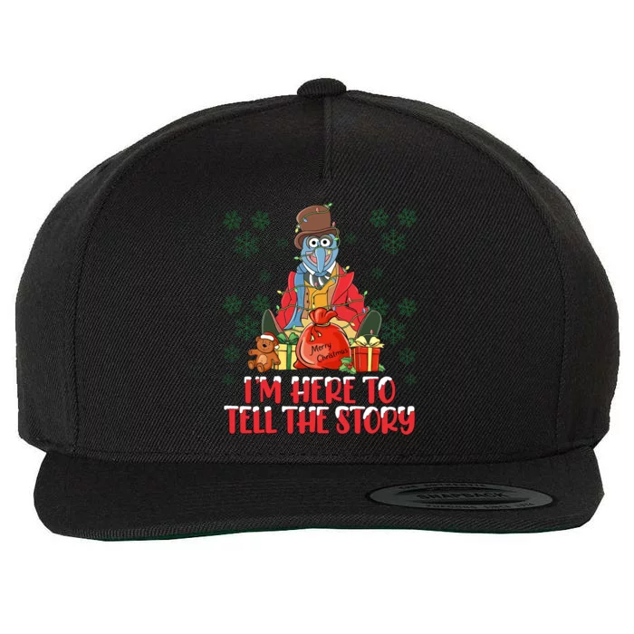 And I Am Here For The Food Muppet Xmas Lights Christmas Holiday Wool Snapback Cap