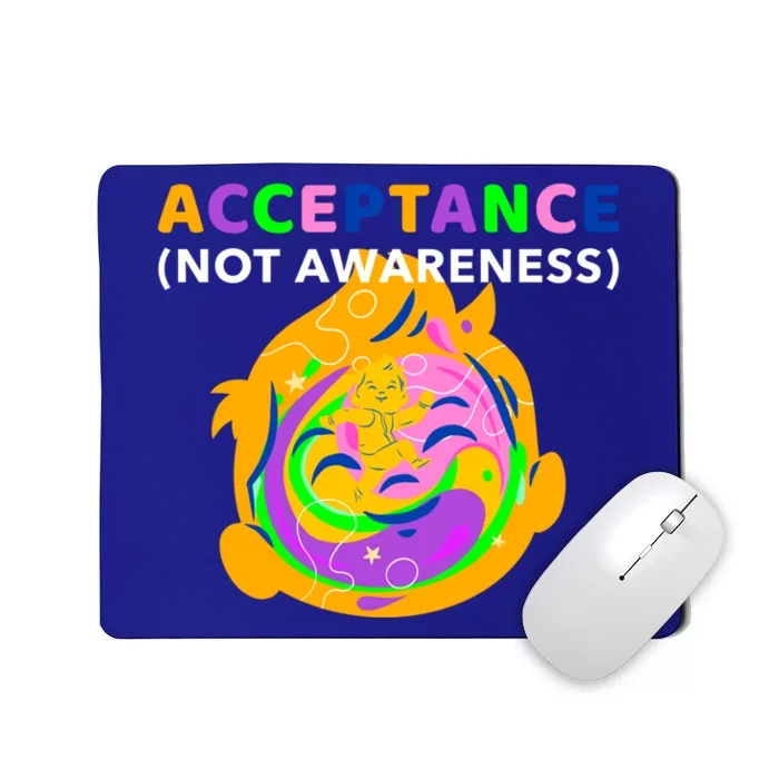 Autism Is Acceptance Not Awareness 'S Mind Thinking Gift Mousepad