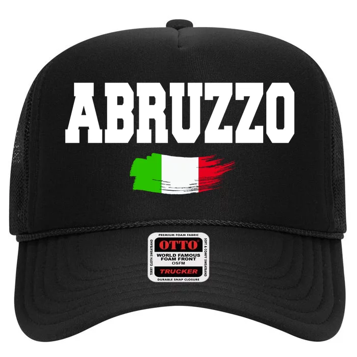 Abruzzo Italy High Crown Mesh Trucker Hat