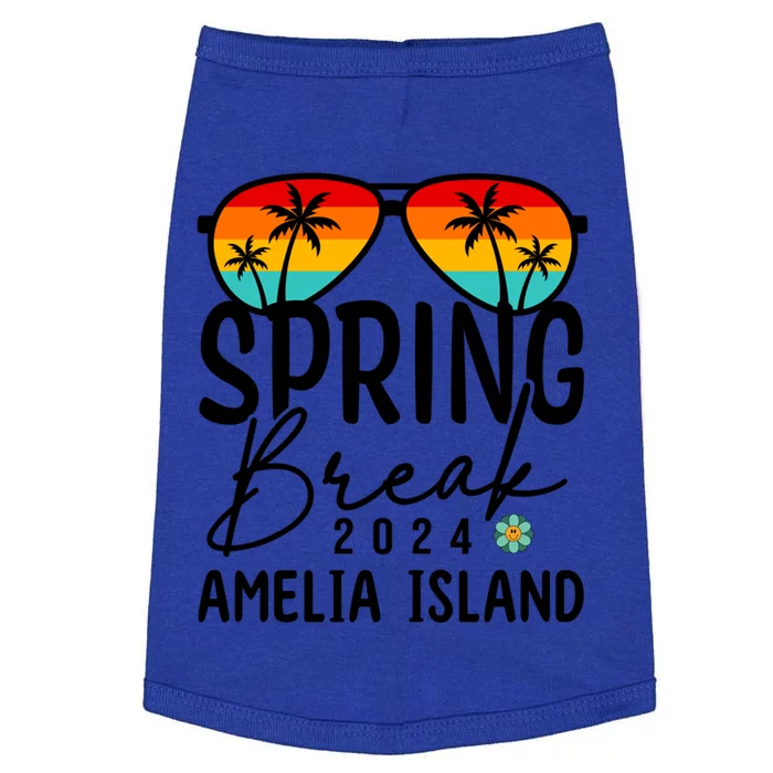 Amelia Island Beach Spring Break 2024 Gift Vacation Funny Gift Doggie Tank