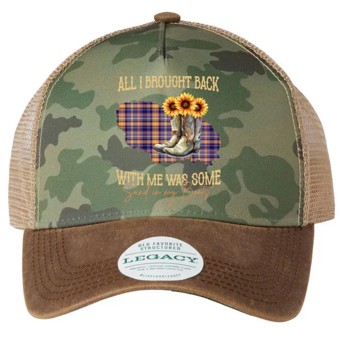 All I Bought Back With Me Was Some Sand In My Boots Legacy Tie Dye Trucker Hat