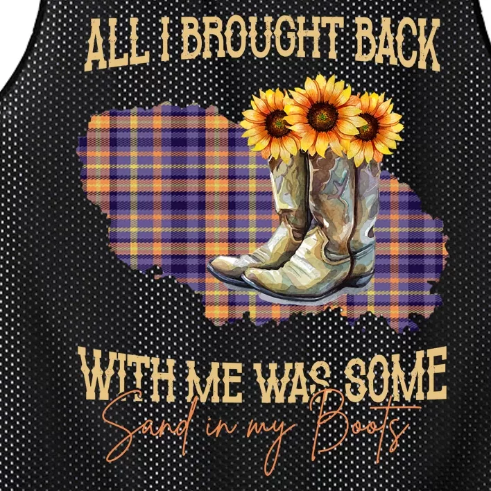 All I Bought Back With Me Was Some Sand In My Boots Mesh Reversible Basketball Jersey Tank