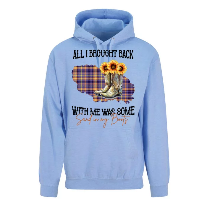 All I Bought Back With Me Was Some Sand In My Boots Unisex Surf Hoodie