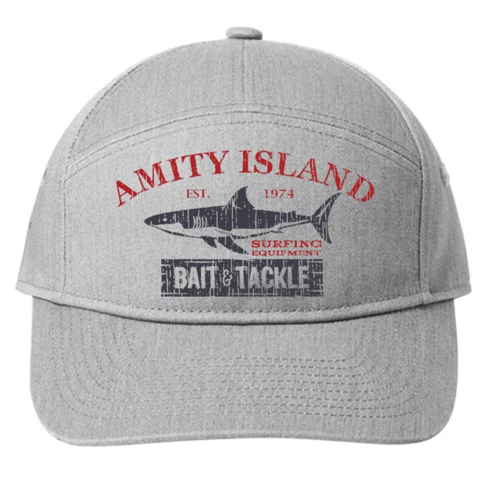 Amity Island Bait And Tackle Retro Fishing 7-Panel Snapback Hat