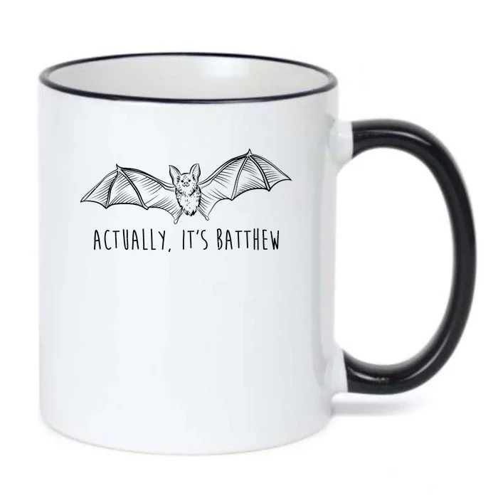 Actually Its Batthew Funny Black Color Changing Mug