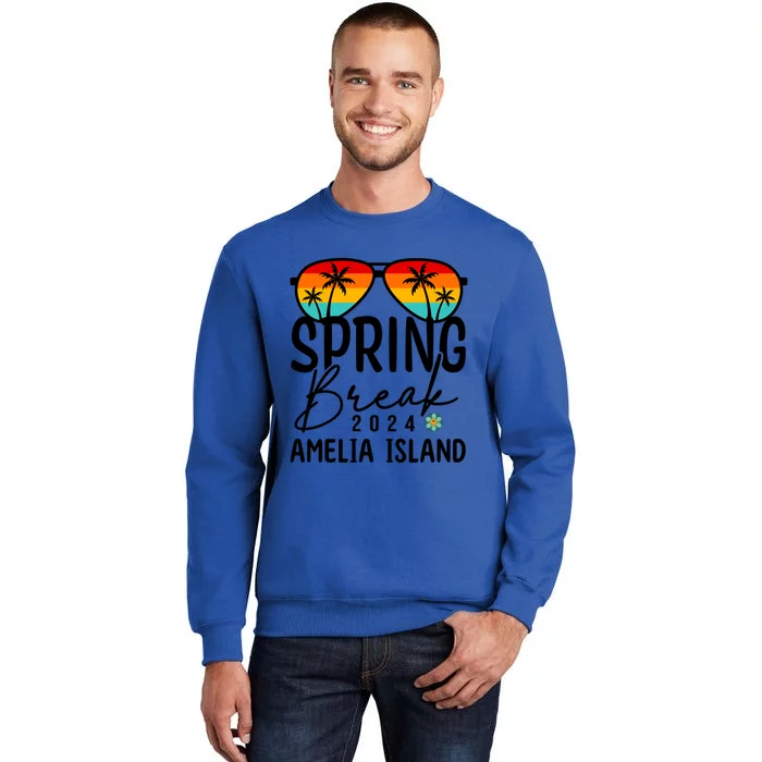 Amelia Island Beach Spring Break 2024 Gift Vacation Cool Gift Tall Sweatshirt