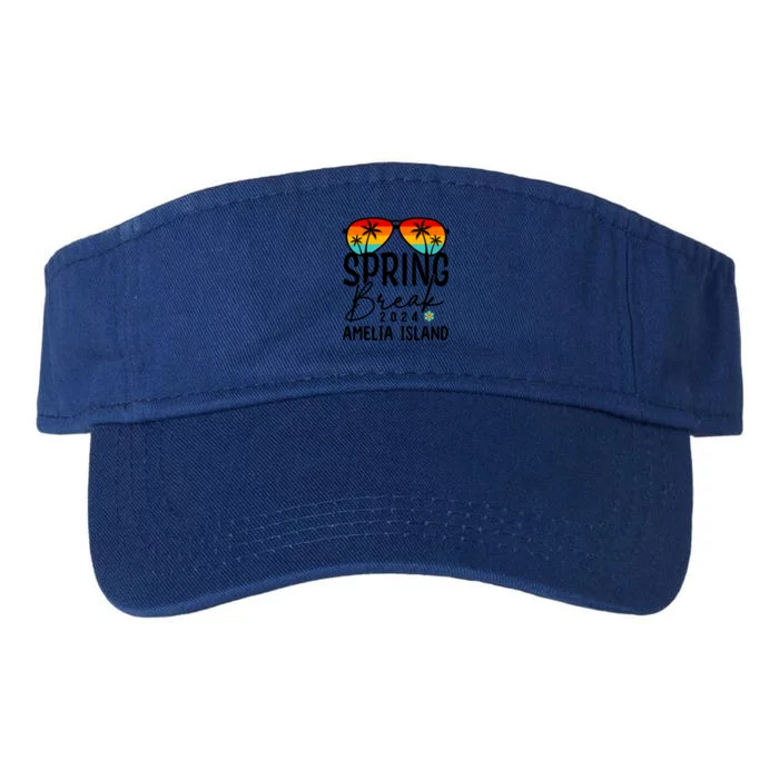 Amelia Island Beach Spring Break 2024 Gift Vacation Cool Gift Valucap Bio-Washed Visor