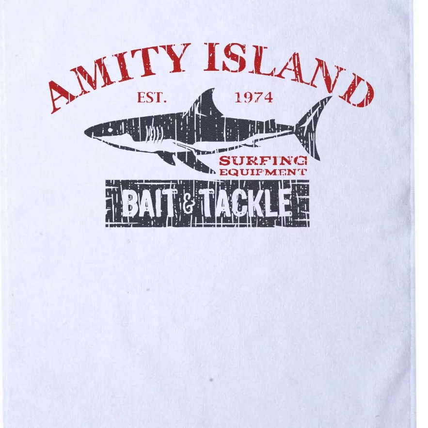 Amity Island Bait And Tackle Retro Fishing Platinum Collection Golf Towel