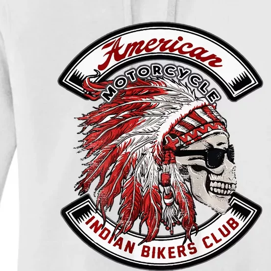 American Indian Bikers Club Motorcycle Biker Bike Women's Pullover Hoodie