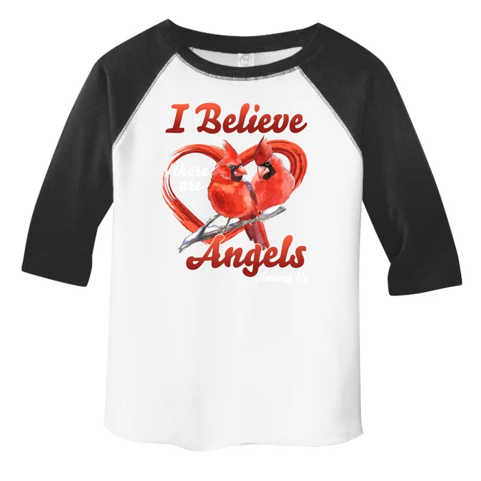 Awesome I Believe There Are Angels Among Us Cardinal Birds Gift Toddler Fine Jersey T-Shirt