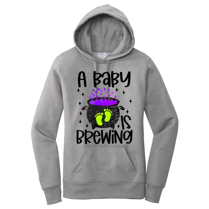 A Is Brewing Birth Announcet Shower Pregnancy Great Gift Women's Pullover Hoodie